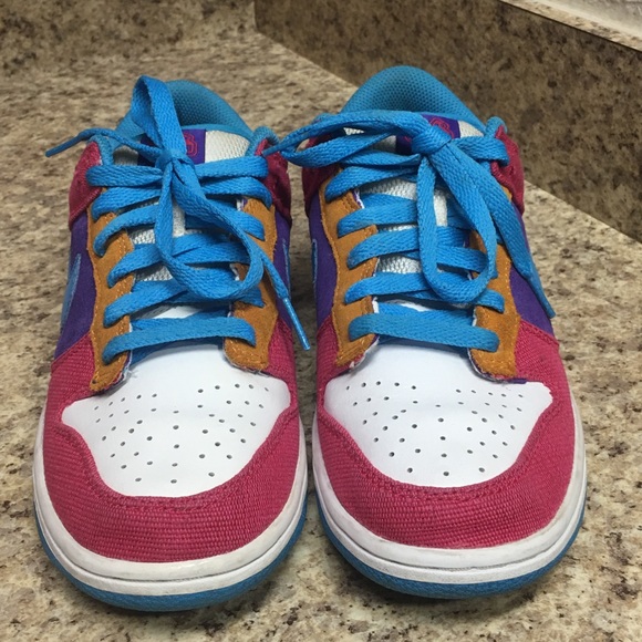 Nike Shoes - NIKE Women's Magenta/Blue Dunk Low 6.0   SIZE 8